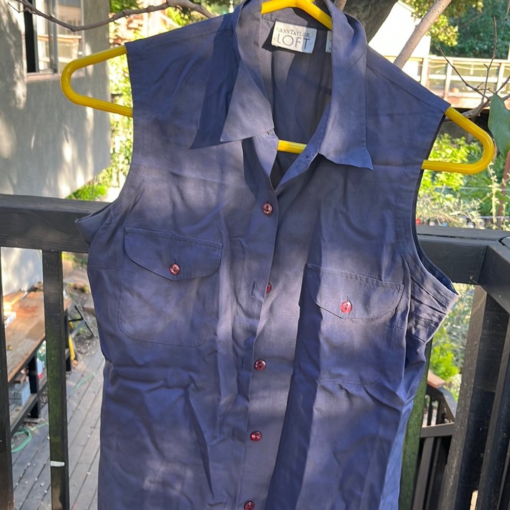 Silk collared blouse